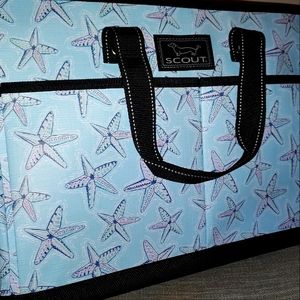 SCOUT LARGE TOTE UTILITY ZIP TOP MULTI POCKET TOTE BAG